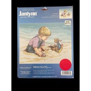 Vintage NOS Counted Cross Stitch Kit-Seashore Fun by Janlynn
